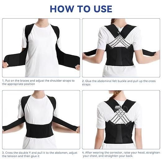 Adjustable Back Posture Corrector – Slouching Relief Pain Belt (Unisex)
